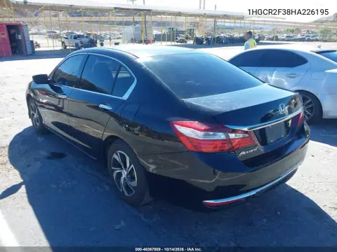 1HGCR2F38HA226195 — 2017 Honda Accord, фото 4 с аукциона IAAI, Правый бок