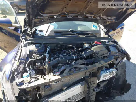 2018 Honda Accord Ex-L VIN 1HGCV1F58JA100514 фото 2