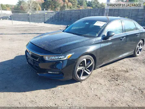 2018 Honda Accord Sport VIN 1HGCV1F31JA244002 фото 3
