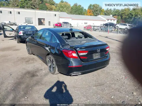 2018 Honda Accord Sport VIN 1HGCV1F31JA244002 фото 4