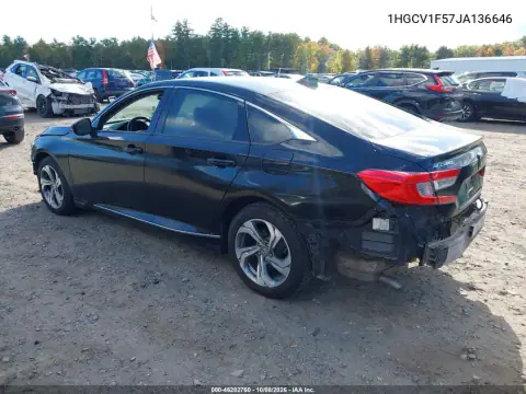 2018 Honda Accord Ex-L VIN 1HGCV1F57JA136646 фото 4