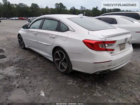 2018 Honda Accord Sport VIN 1HGCV1F39JA025403 фото 4