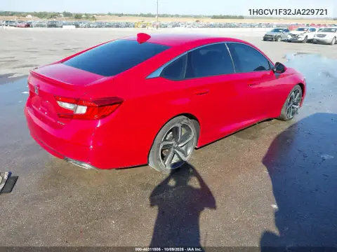 2018 Honda Accord Sport VIN 1HGCV1F32JA229721 фото 5