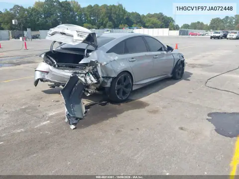 2018 Honda Accord Touring VIN 1HGCV1F97JA072448 фото 4