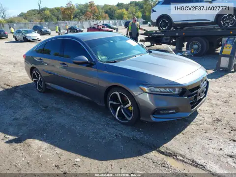 1HGCV2F37JA027771 — 2018 Honda Accord, Соленая вода, фото до ремонта