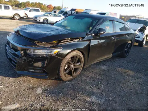 1HGCV2F32JA011848 — 2018 Honda Accord, фото 3 с аукциона IAAI, Передняя часть