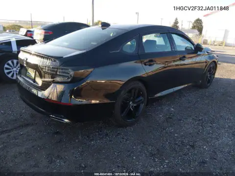 1HGCV2F32JA011848 — 2018 Honda Accord, фото 5 с аукциона IAAI, Передняя часть