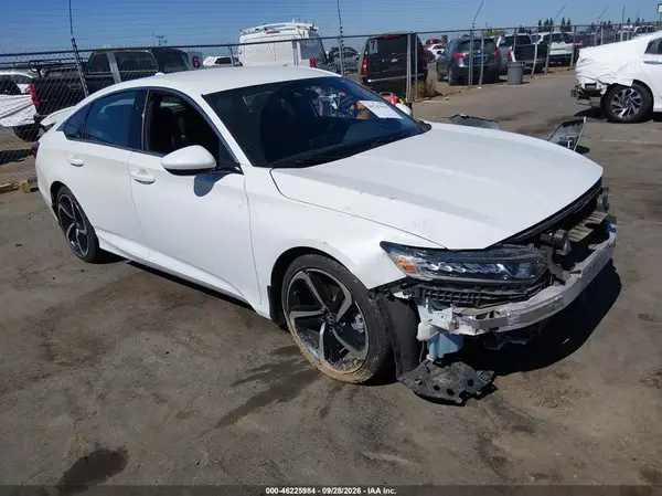 1HGCV1F39KA073176 — 2019 Honda Accord, Передняя часть (Front End), фото до ремонта