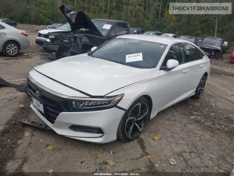 2019 Honda Accord Sport VIN 1HGCV1F38KA009260 фото 3