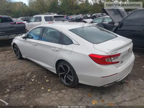 2019 Honda Accord Sport VIN 1HGCV1F38KA009260 фото 4