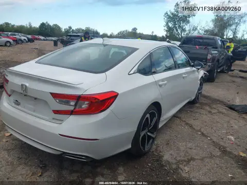 2019 Honda Accord Sport VIN 1HGCV1F38KA009260 фото 5