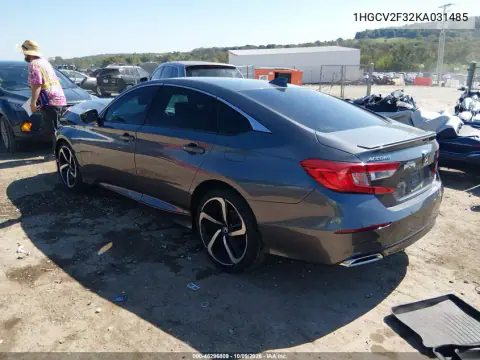 2019 Honda Accord Sport 2.0T VIN 1HGCV2F32KA031485 фото 4