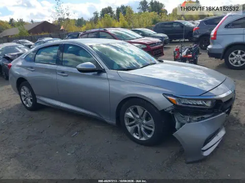 2019 Honda Accord Lx VIN 1HGCV1F18KA152532 фото 1