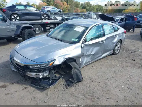 2019 Honda Accord Lx VIN 1HGCV1F18KA152532 фото 2