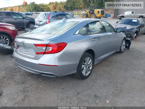 2019 Honda Accord Lx VIN 1HGCV1F18KA152532 фото 4