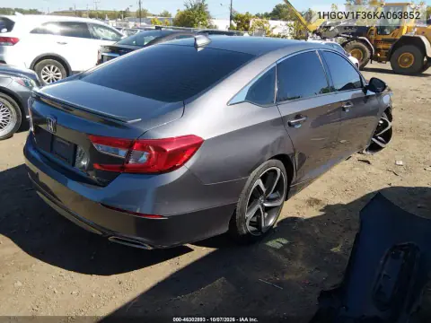 2019 Honda Accord Sport VIN 1HGCV1F36KA063852 фото 5