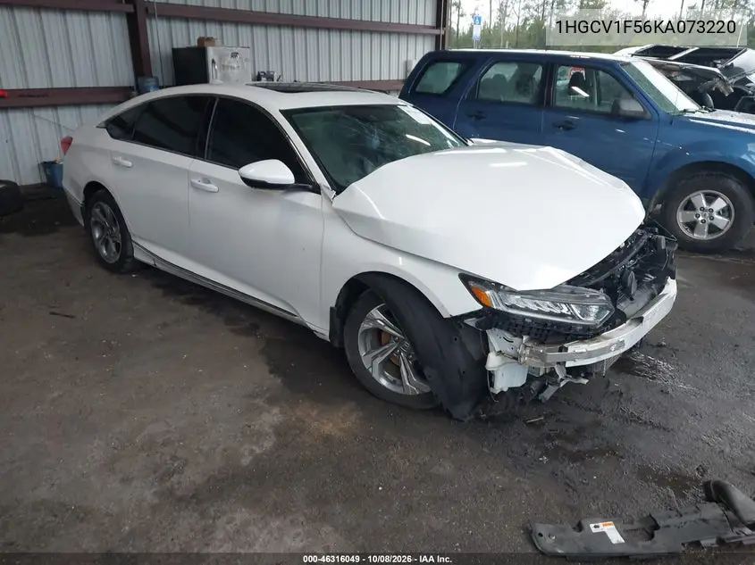 2019 Honda Accord Ex-L VIN 1HGCV1F56KA073220 фото 1