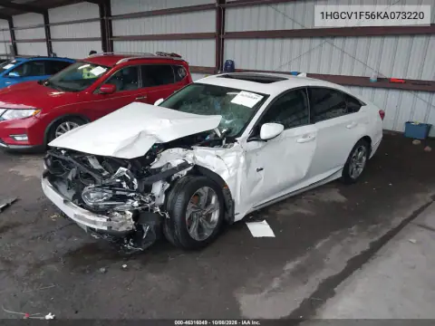 2019 Honda Accord Ex-L VIN 1HGCV1F56KA073220 фото 2