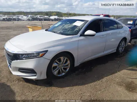 2019 Honda Accord Lx VIN 1HGCV1F11KA084669 фото 3