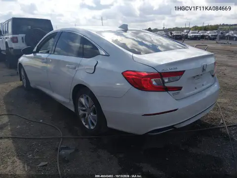 2019 Honda Accord Lx VIN 1HGCV1F11KA084669 фото 4