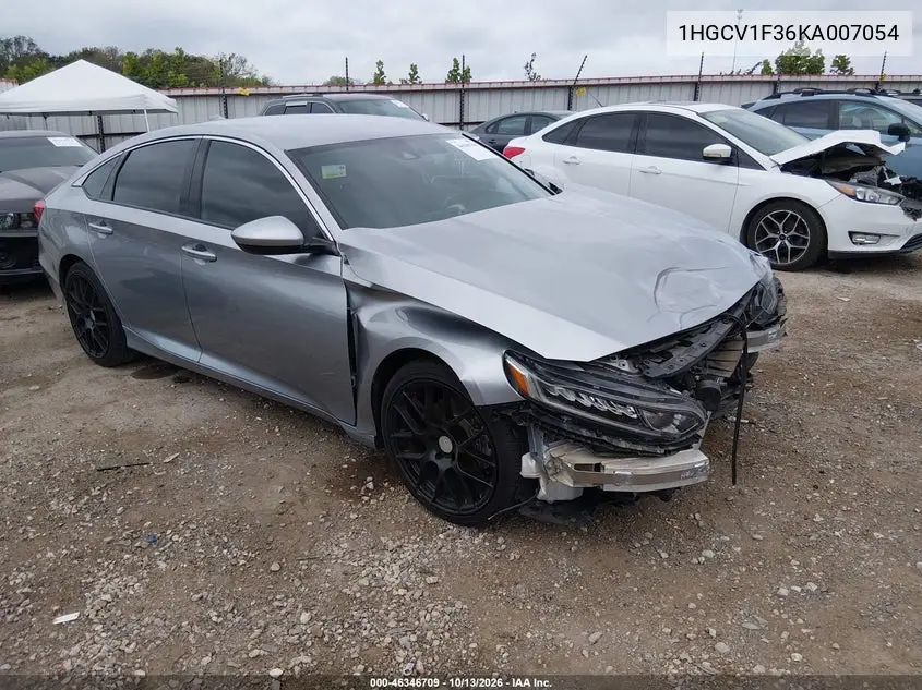 1HGCV1F36KA007054 — 2019 Honda Accord, фото 2 с аукциона IAAI, Боковая часть