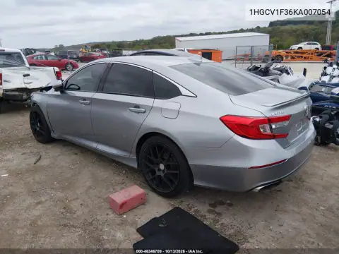 1HGCV1F36KA007054 — 2019 Honda Accord, фото 4 с аукциона IAAI, Боковая часть