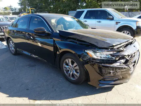2020 Honda Accord Sport VIN 1HGCV1F33LA110594 фото 2