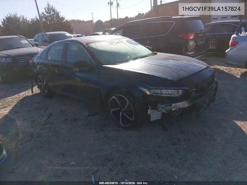 1HGCV1F39LA157824 — 2020 Honda Accord, фото 2 с аукциона IAAI, Передняя часть