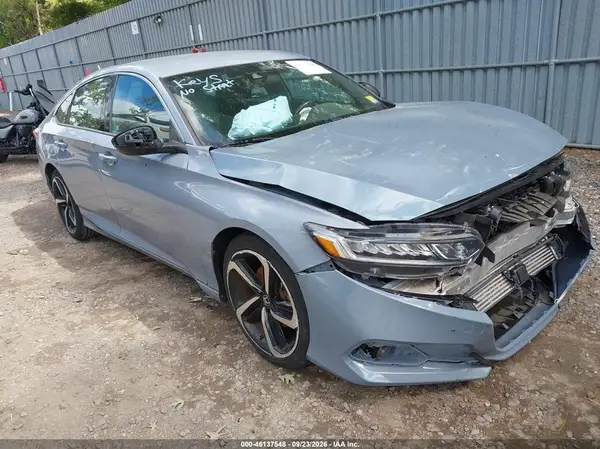 1HGCV1F37MA029292 — 2021 Honda Accord, Передняя часть (Front End), фото до ремонта