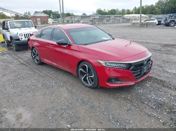 1HGCV1F35MA010773 — 2021 Honda Accord, Задняя часть (Rear), фото до ремонта