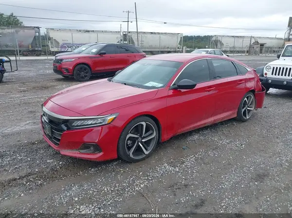 1HGCV1F35MA010773 — 2021 Honda Accord, фото 2 с аукциона IAAI, Задняя часть