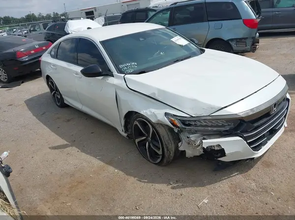 1HGCV1F38MA002036 — 2021 Honda Accord, Передняя часть (Front End), фото до ремонта