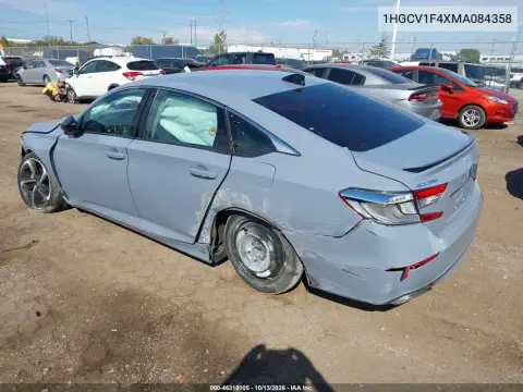 2021 Honda Accord Sport Special Edition VIN 1HGCV1F4XMA084358 фото 4