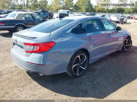 2021 Honda Accord Sport Special Edition VIN 1HGCV1F4XMA084358 фото 5