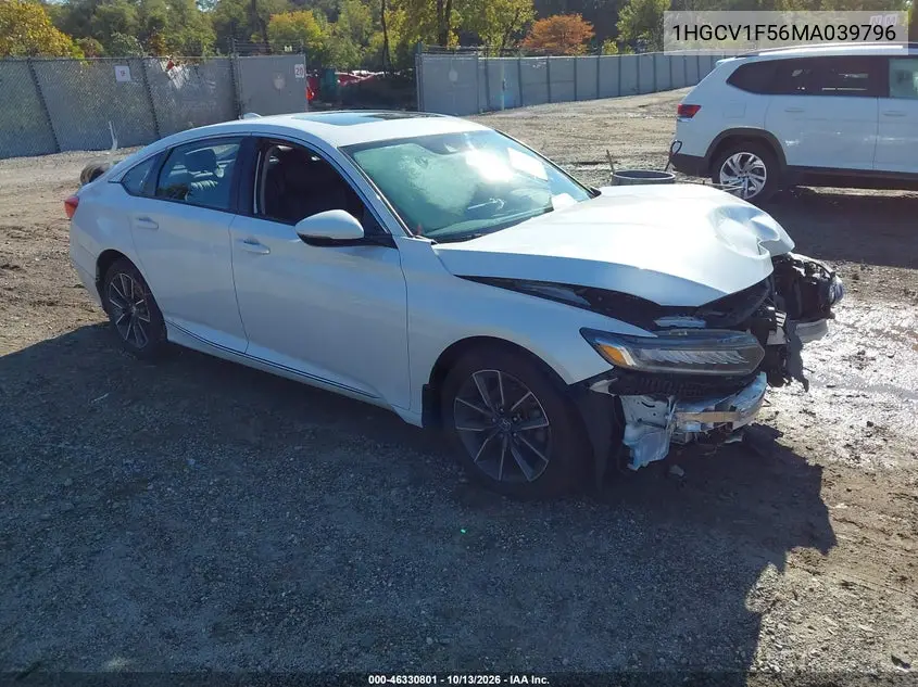 1HGCV1F56MA039796 Honda Accord 2021 — повреждение Задняя часть, фото до ремонта