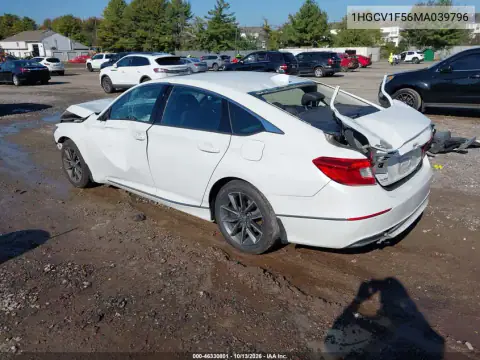 1HGCV1F56MA039796 — 2021 Honda Accord, фото 3 с аукциона IAAI, Задняя часть