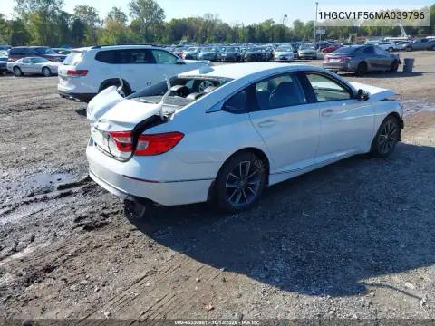 1HGCV1F56MA039796 — 2021 Honda Accord, фото 4 с аукциона IAAI, Задняя часть