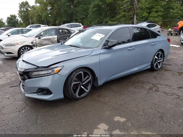 1HGCV2F31NA000734 — 2022 Honda Accord, фото 2 с аукциона IAAI, Передняя часть