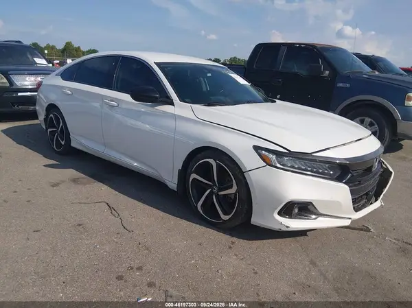 1HGCV1F45NA062799 — 2022 Honda Accord, Передняя часть слева (Left Front), фото до ремонта