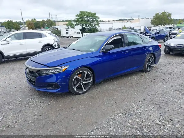 2022 HONDA ACCORD VIN 1HGCV1F47NA037371 фото 2