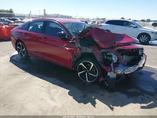 1HGCV3F26NA000631 — 2022 Honda Accord, Передняя часть (Front End), фото до ремонта
