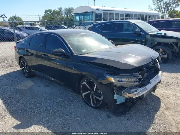 1HGCV1F49NA102236 — 2022 Honda Accord, Передняя часть (Front End), фото до ремонта