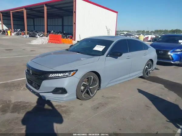 1HGCV2F38NA019507 — 2022 Honda Accord, фото 2 с аукциона IAAI, Задняя часть