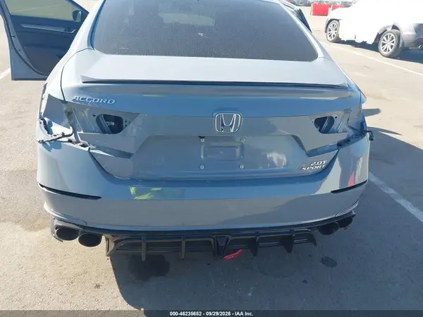 1HGCV2F38NA019507 — 2022 Honda Accord, фото 4 с аукциона IAAI, Задняя часть