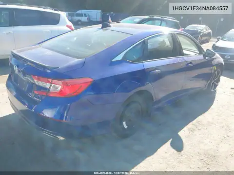 2022 Honda Accord Sport VIN 1HGCV1F34NA084557 фото 5