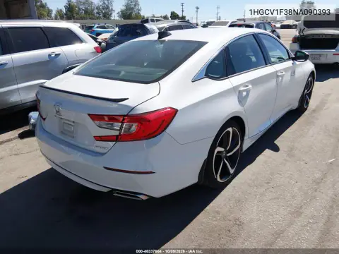 2022 Honda Accord Sport VIN 1HGCV1F38NA090393 фото 5