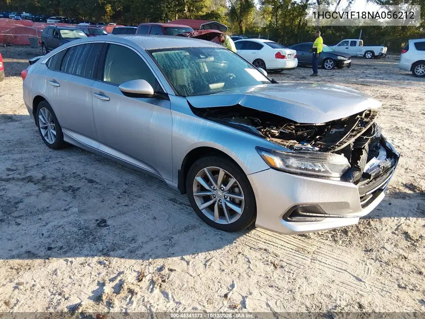2022 Honda Accord Lx VIN 1HGCV1F18NA056212 фото 1