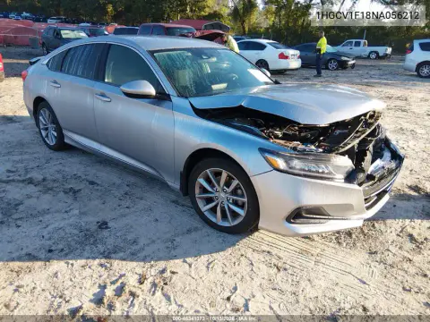 1HGCV1F18NA056212 — 2022 Honda Accord, Неизвестные повреждения, фото до ремонта