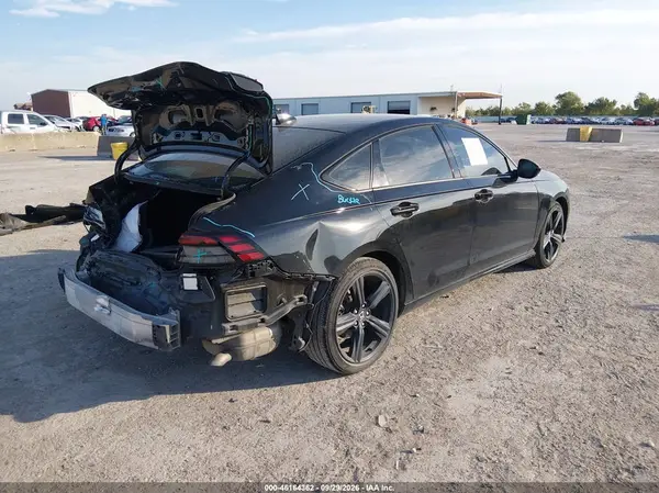 1HGCY2F70PA066723 — 2023 Honda Accord, фото 4 с аукциона IAAI, Задняя часть