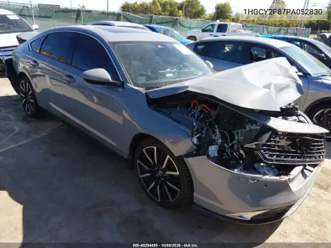 1HGCY2F87PA052830 — 2023 Honda Accord, Передняя часть, фото до ремонта